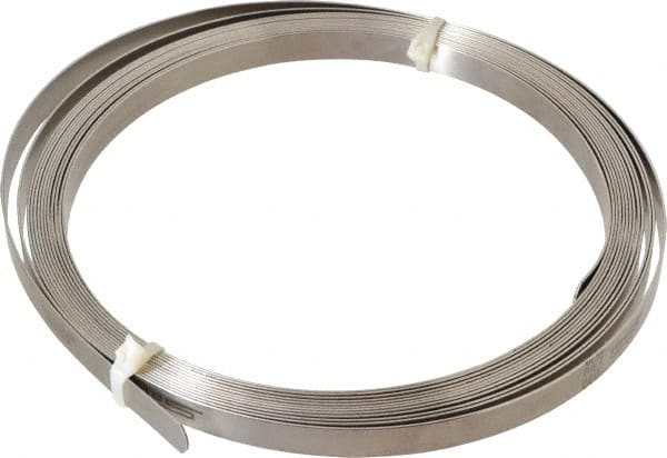 SPI - 0.04 Inch Thick x 25 Ft. Long x 1/2 Inch Wide, Feeler Stock Roll - High Carbon Steel - Exact Tooling