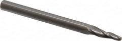 Onsrud - 1/8" Cutting Diam x 3/4" Length of Cut, 2 Flute, Upcut Spiral Router Bit - Uncoated, Right Hand Cut, Solid Carbide, 3" OAL x 1/4" Shank Diam, Ball End Taper - Exact Tooling