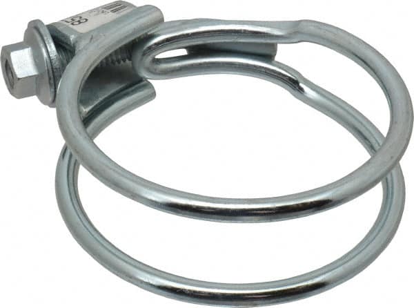Made in USA - 1-1/8" Wide, Steel Wire Clamp for Tube & Hose - Exact Tooling