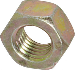 Value Collection - 5/16-24 UNF Steel Right Hand Hex Nut - 1/2" Across Flats, 17/64" High, Zinc Yellow Dichromate Finish - Exact Tooling