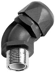 Murrplastik - 3/8" Trade, Nylon Compression Angled Liquidtight Conduit Connector - Noninsulated - Exact Tooling
