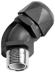 Murrplastik - 2" Trade, Nylon Compression Angled Liquidtight Conduit Connector - Noninsulated - Exact Tooling
