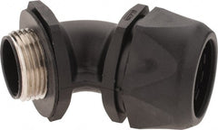 Murrplastik - 1" Trade, Nylon Compression Angled Liquidtight Conduit Connector - Noninsulated - Exact Tooling