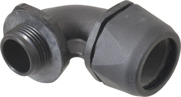 Murrplastik - 3/4" Trade, Nylon Compression Angled Liquidtight Conduit Connector - Noninsulated - Exact Tooling