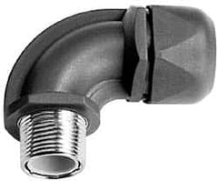 Murrplastik - 3/8" Trade, Nylon Compression Angled Liquidtight Conduit Connector - Noninsulated - Exact Tooling