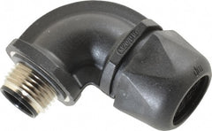 Murrplastik - 1/2" Trade, Nylon Compression Angled Liquidtight Conduit Connector - Noninsulated - Exact Tooling