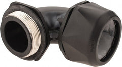 Murrplastik - 2" Trade, Nylon Compression Angled Liquidtight Conduit Connector - Noninsulated - Exact Tooling