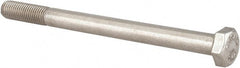 Value Collection - 5/16-24 UNF, 4" Length Under Head Hex Head Cap Screw - Partially Threaded, Grade 18-8 Stainless Steel, Uncoated, 1/2" Hex - Exact Tooling