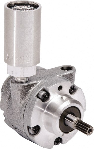 Gast - 0.32 hp Reversible Hub Air Actuated Motor - 0:00 Gear Ratio, 10000 Max RPM, 0.95" Shaft Length, 3/8" Shaft Diam - Exact Tooling