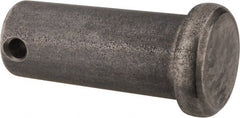 Made in USA - 5/8" Pin Diam, 1-1/2" OAL, Standard Clevis Pin - 5/32" Hole, 1-11/32" Usable Length, Uncoated Stainless Steel - Exact Tooling