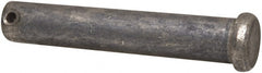 Made in USA - 5/8" Pin Diam, 3-1/2" OAL, Standard Clevis Pin - 5/32" Hole, 3-11/32" Usable Length, Uncoated Stainless Steel - Exact Tooling