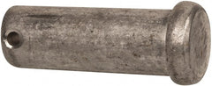Made in USA - 3/4" Pin Diam, 2" OAL, Standard Clevis Pin - 5/32" Hole, 1-27/32" Usable Length, Uncoated Stainless Steel - Exact Tooling