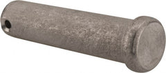 Made in USA - 3/4" Pin Diam, 3" OAL, Standard Clevis Pin - 5/32" Hole, 2-27/32" Usable Length, Uncoated Stainless Steel - Exact Tooling
