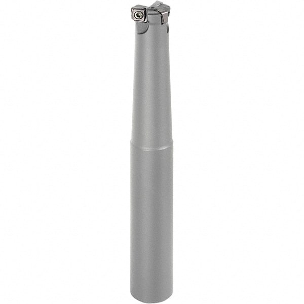 Iscar - 3/4" Cutting Diam, 3/4" Shank Diam, 3/4" Max Depth of Cut, Straight Shank Indexable Copy End Mill - 3 Inserts, CNHT, ENHT Insert, E93CN Toolholder - Exact Tooling