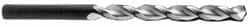 Accupro - #26, 130° Point, Parabolic Flute, Vanadium High Speed Steel Taper Length Drill Bit - Bright Finish, 2-7/8" Flute Length, 4-13/32" OAL - Exact Tooling