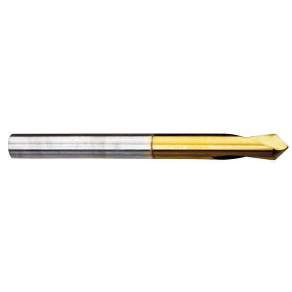 Guhring - 12mm Body Diam, 90°, 102mm OAL, High Speed Steel Spotting Drill - Exact Tooling