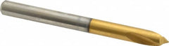 Guhring - 1/4" Body Diam, 90°, 70mm OAL, High Speed Steel Spotting Drill - Exact Tooling