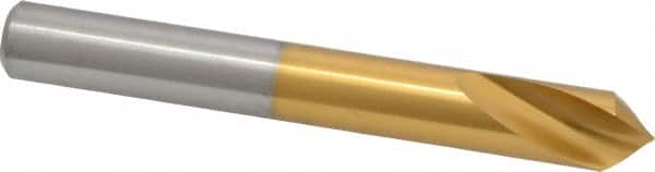 Guhring - 1/2" Body Diam, 90°, 102mm OAL, High Speed Steel Spotting Drill - Exact Tooling