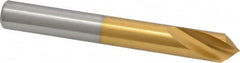 Guhring - 1/2" Body Diam, 90°, 102mm OAL, High Speed Steel Spotting Drill - Exact Tooling