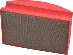 AMPLEX - Very Fine Grade, 200 Grit, Diamond Hand Pad - Red, 2-1/8" Wide x 3-1/2" Long x 1-1/2" Thick, Coated - Exact Tooling
