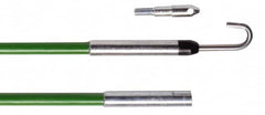 Greenlee - 288" Long Retrieving Tool - 200 Lb Max Pull, 72" Collapsed Length, Fiberglass - Exact Tooling