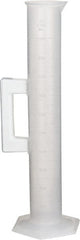 Bel-Art - 1,000 ml Polypropylene Graduated Cylinder - 10 ml Graduation, 2-17/32" Diam x 17-19/64" High - Exact Tooling