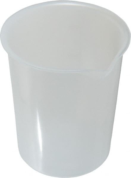 Bel-Art - 600 ml Polypropylene Graduated Beaker - 100 ml Graduation, 4-19/64" Diam x 5" High - Exact Tooling