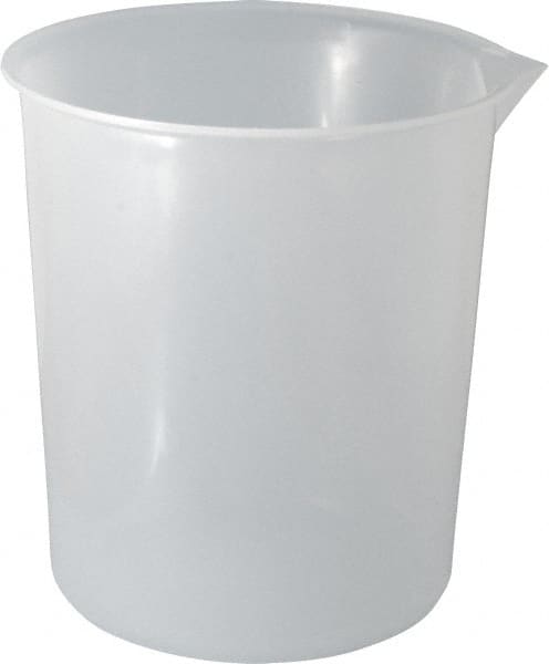 Bel-Art - 2,000 ml Polypropylene Graduated Beaker - 500 ml Graduation, 6-15/32" Diam x 7-1/4" High - Exact Tooling