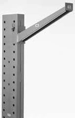 Made in USA - 12 Inches Long, Series 2K Incline Arm - With Lip, 2,000 Lb. Load Limit - Exact Tooling