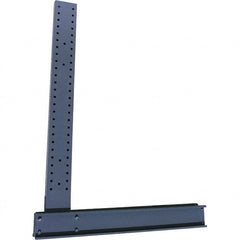 Made in USA - 12' High Single Sided Upright Cantilever Rack - 12,600 Lb Capacity, 38" Base Length - Exact Tooling