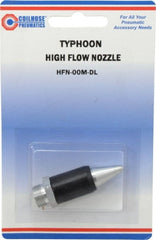 Coilhose Pneumatics - Blow Gun Safety High Flow Nozzle - 1/2-27 UNS, 2" Long, Aluminum - Exact Tooling