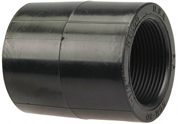 NIBCO - 1/2" Polypropylene Plastic Pipe Coupling - Schedule 80, FPT x FPT End Connections - Exact Tooling
