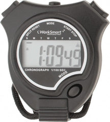 Value Collection - Digital Stopwatch with Split Counter - LR44, Back Lit, Black - Exact Tooling