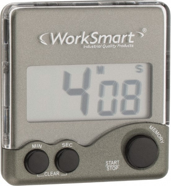 Value Collection - Big Digit Count Up and Down Timer - Counter Down 99 Min 59 Sec, Daily Alarm, Black - Exact Tooling