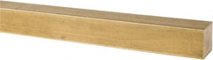 Value Collection - 1 Inch Square x 36 Inch Long, Brass Square Bar - Alloy 360 - Exact Tooling