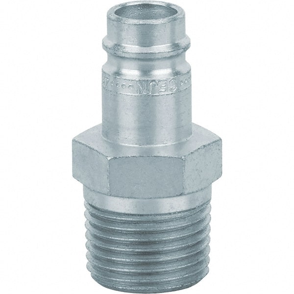 Dynabrade - 1/2 Male NPT Pneumatic Hose Plug - Steel, 1/2" Body Diam - Exact Tooling