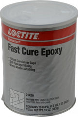 Loctite - 1 oz Can Two Part Epoxy - 5 min Working Time, 1,955 psi Shear Strength, Series Fixmaster - Exact Tooling