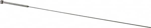 Gibraltar - 3/64" Pin Diam, 1/4" Head Diam x 1/8" Head Height, 10" OAL, Shoulder Ejector Pin - Steel - Exact Tooling