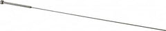 Gibraltar - 3/64" Pin Diam, 1/4" Head Diam x 1/8" Head Height, 10" OAL, Shoulder Ejector Pin - Steel - Exact Tooling