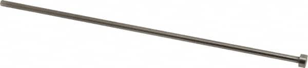 Gibraltar - 1/8" Pin Diam, 1/4" Head Diam x 1/8" Head Height, 6" OAL, Straight Ejector Pin - Steel, 5-7/8" Pin Length - Exact Tooling
