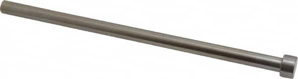 Gibraltar - 9/32" Pin Diam, 7/16" Head Diam x 1/4" Head Height, 6" OAL, Straight Ejector Pin - Steel, 5-3/4" Pin Length - Exact Tooling