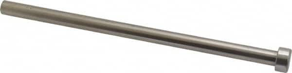 Gibraltar - 5/16" Pin Diam, 1/2" Head Diam x 1/4" Head Height, 6" OAL, Straight Ejector Pin - Steel, 5-3/4" Pin Length - Exact Tooling