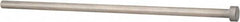 Gibraltar - 21/64" Pin Diam, 9/16" Head Diam x 1/4" Head Height, 10" OAL, Straight Ejector Pin - Steel, 9-3/4" Pin Length - Exact Tooling