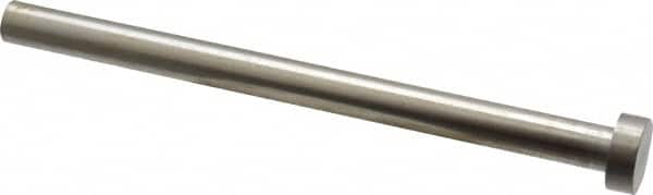 Gibraltar - 13/32" Pin Diam, 11/16" Head Diam x 1/4" Head Height, 6" OAL, Straight Ejector Pin - Steel, 5-3/4" Pin Length - Exact Tooling