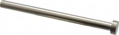 Gibraltar - 13/32" Pin Diam, 11/16" Head Diam x 1/4" Head Height, 6" OAL, Straight Ejector Pin - Steel, 5-3/4" Pin Length - Exact Tooling