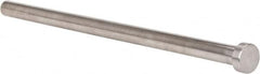 Gibraltar - 1/2" Pin Diam, 3/4" Head Diam x 1/4" Head Height, 10" OAL, Straight Ejector Pin - Steel, 9-3/4" Pin Length - Exact Tooling