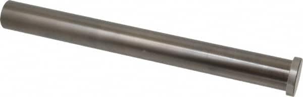 Gibraltar - 1" Pin Diam, 1-1/4" Head Diam x 1/4" Head Height, 10" OAL, Straight Ejector Pin - Steel - Exact Tooling
