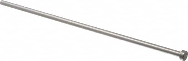 Gibraltar - 1/4" Pin Diam, 7/16" Head Diam x 3/16" Head Height, 10" OAL, Soft Core Pin - Steel, 9-13/16" Pin Length - Exact Tooling