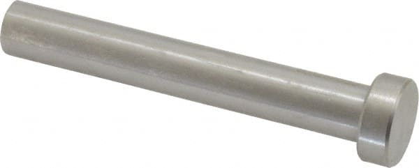 Gibraltar - 7/16" Pin Diam, 11/16" Head Diam x 1/4" Head Height, 3" OAL, Soft Core Pin - Steel, 2-3/4" Pin Length - Exact Tooling