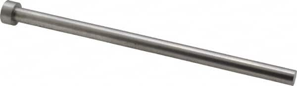 Gibraltar - 5/16" Pin Diam, 1/2" Head Diam x 1/4" Head Height, 6" OAL, Hard Core Pin - Steel, 5-3/4" Pin Length - Exact Tooling